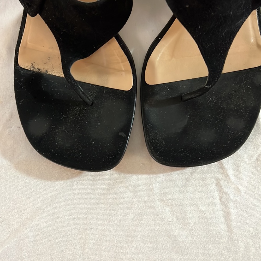 Adrienne Vittadini Black Y2K Heeled Black Sandal in Size 8 1/2 - Picture 4 of 7
